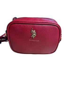 U.S. Polo Assn Burgundy Crossbody Bag Purse NWT Classic Small